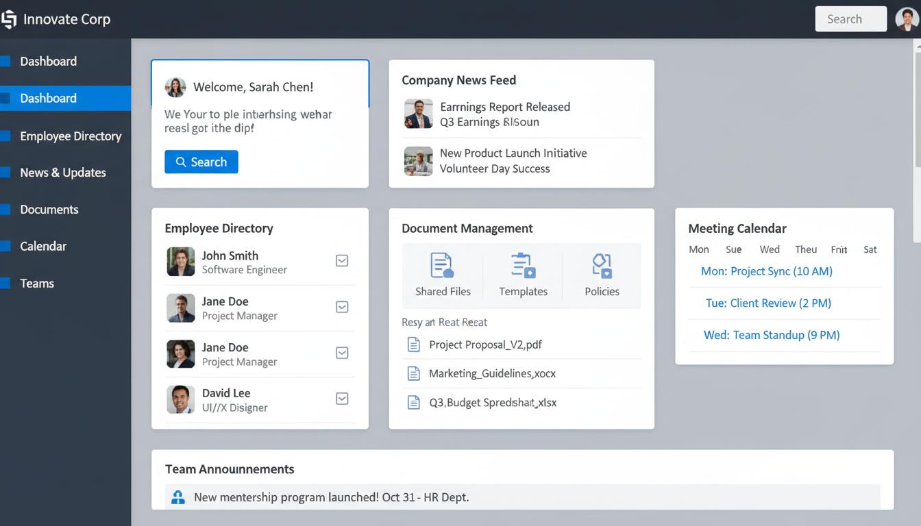 Portal Corporativo - Dashboard